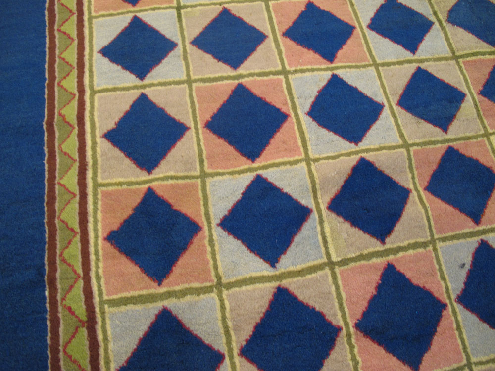 Vintage Indian Art Deco Carpet, No.18745 - Gss