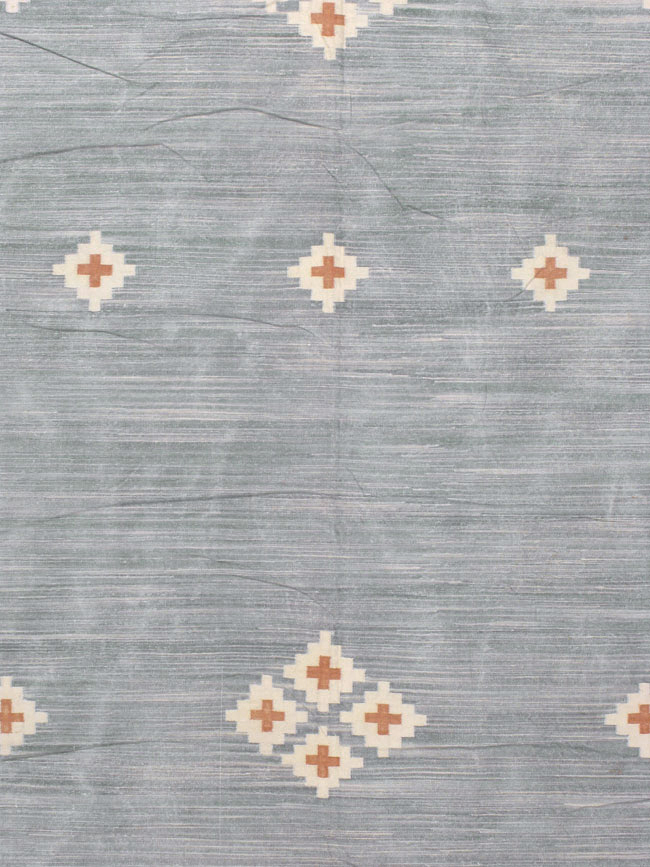 Vintage Indian Flatweave Kilim Dhurrie, No.18754 - Gss
