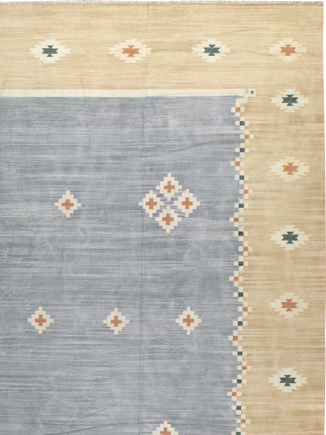 Vintage Indian Flatweave Kilim Dhurrie, No.18754 - Gss
