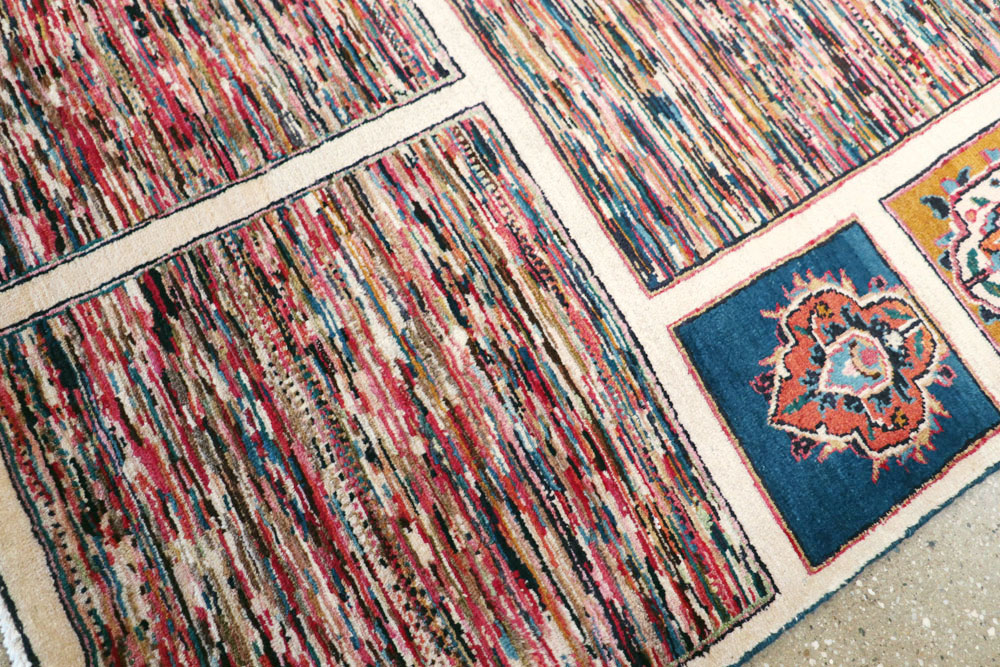 Vintage Persian Mashad Carpet, No.18790 - Gss