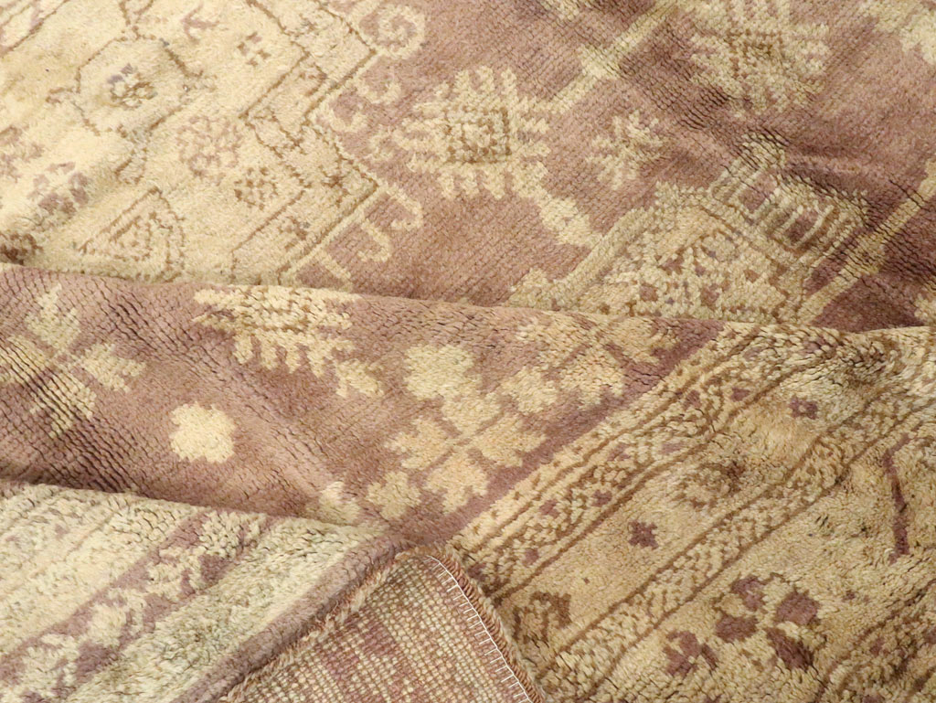 Antique Turkish Oushak Room Size Carpet, No.18794 - Gss