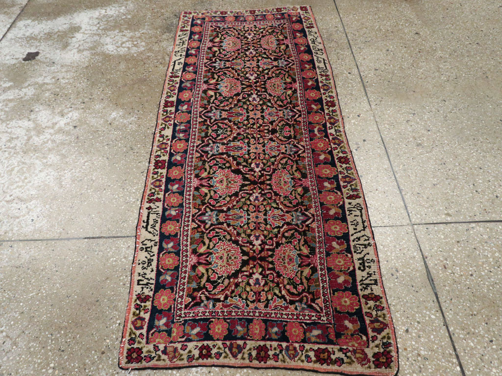 Vintage Persian Mashad Rug, No.18823 - Gss
