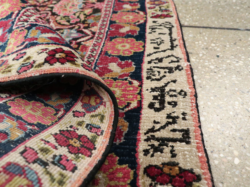 Vintage Persian Mashad Rug, No.18823 - Gss