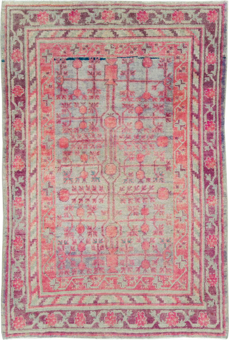 Vintage East Turkestan Khotan Rug, No.18839 - Gss