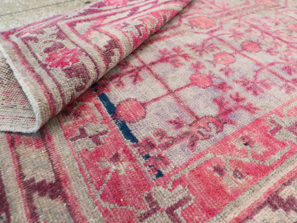 Vintage East Turkestan Khotan Rug, No.18839 - Gss