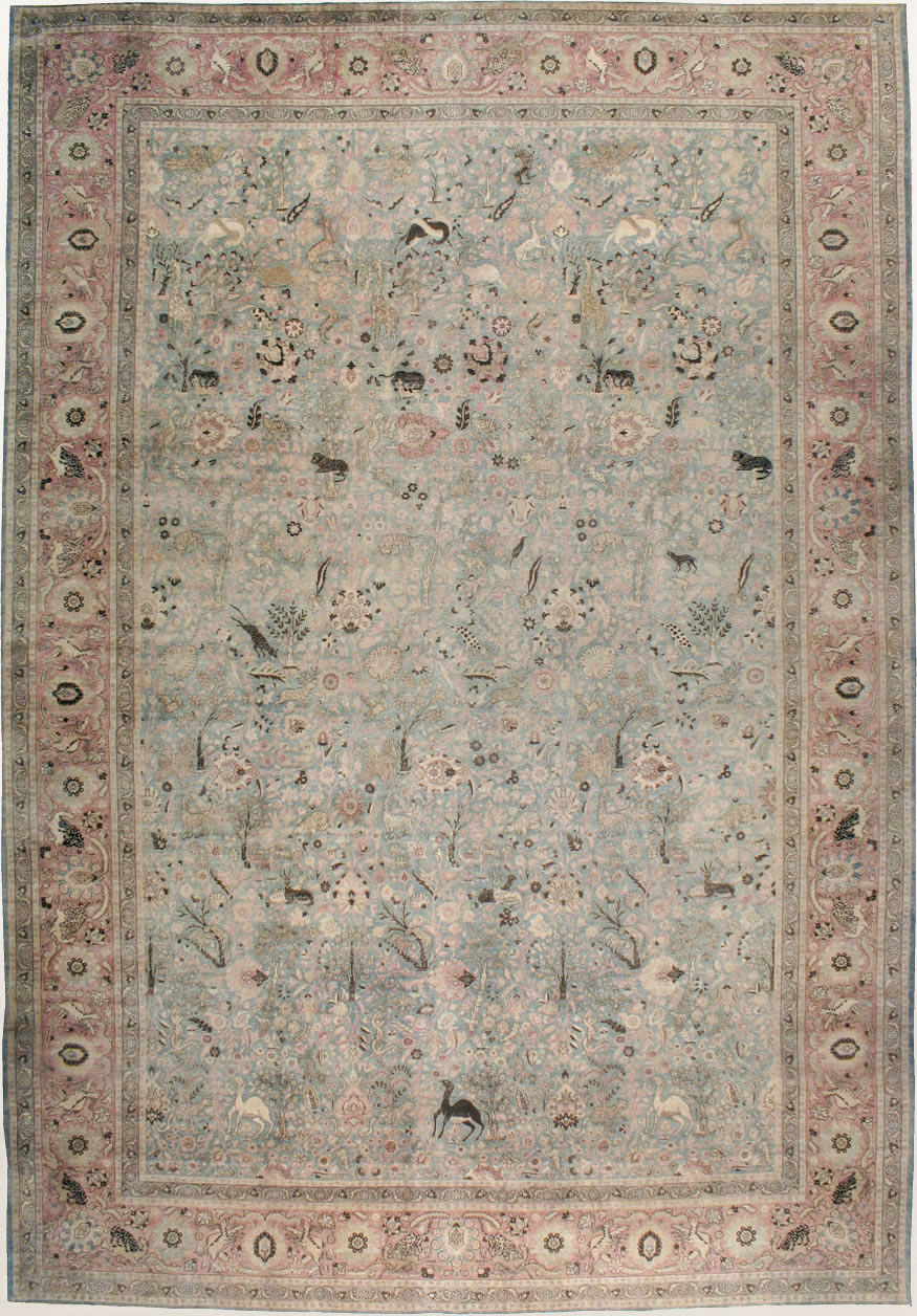 Antique Persian Tabriz Carpet, No.18846 - Gss
