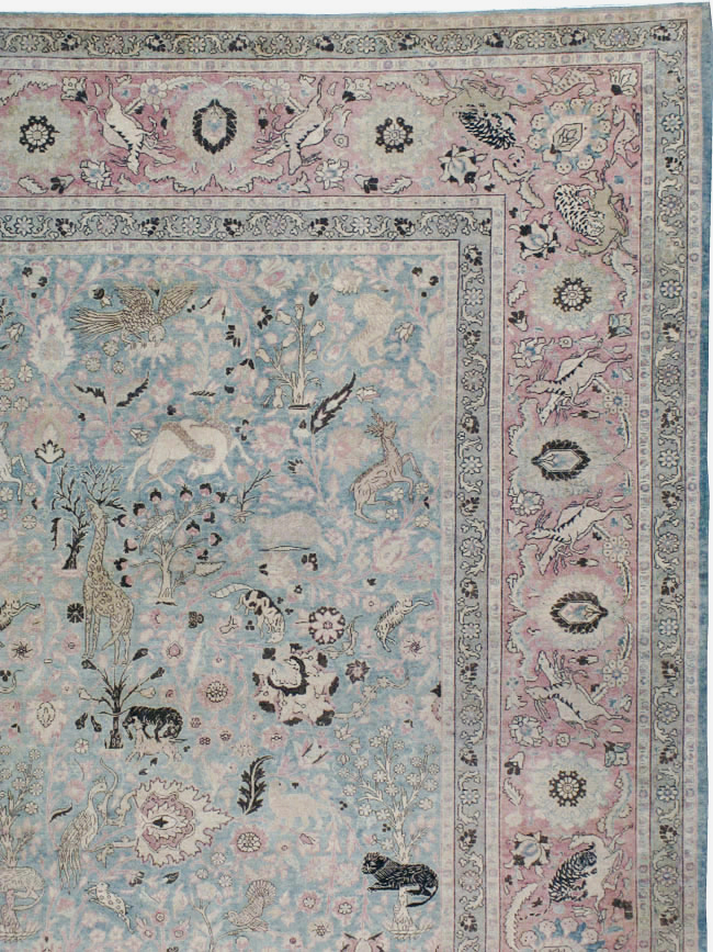 Antique Persian Tabriz Carpet, No.18846 - Gss