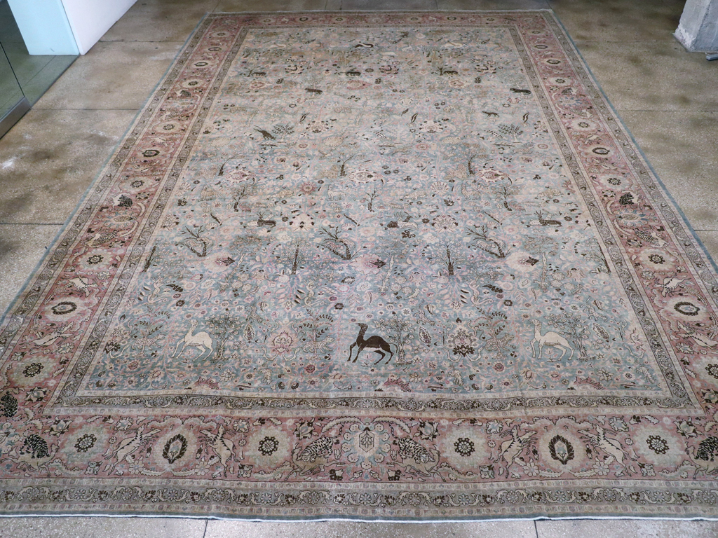 Antique Persian Tabriz Carpet, No.18846 - Gss