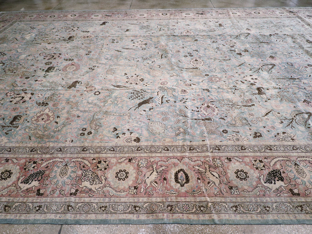 Antique Persian Tabriz Carpet, No.18846 - Gss