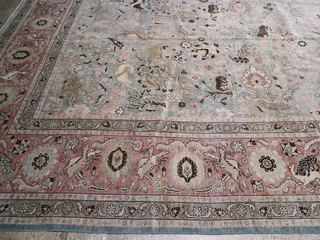 Antique Persian Tabriz Carpet, No.18846 - Gss