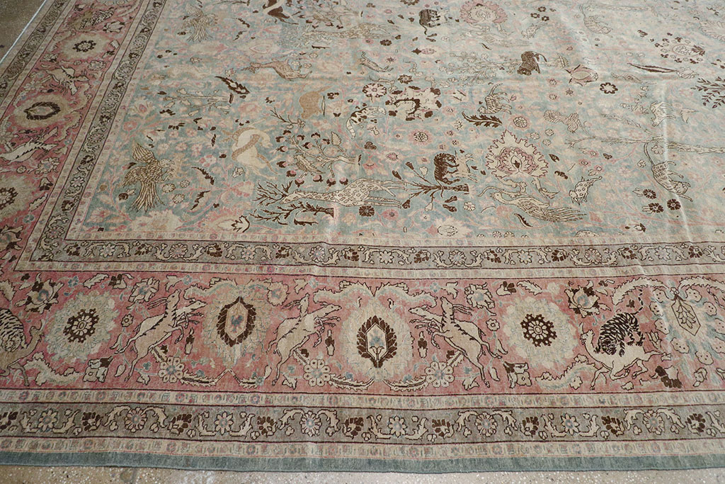Antique Persian Tabriz Carpet, No.18846 - Gss