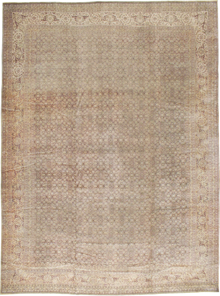 Vintage Persian Tabriz Carpet, No.18853 - Gss