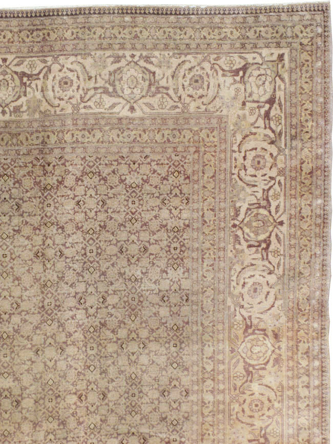 Vintage Persian Tabriz Carpet, No.18853 - Gss