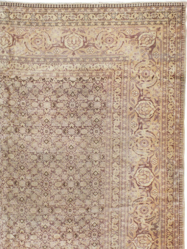 Vintage Persian Tabriz Carpet, No.18853 - Gss