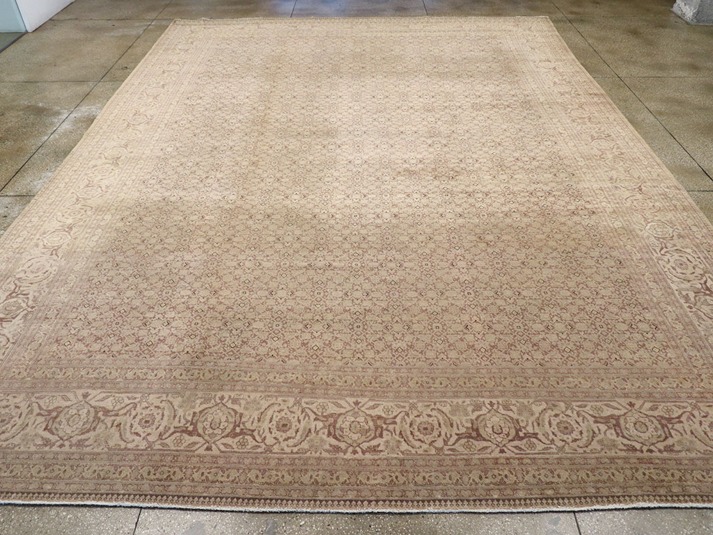 Vintage Persian Tabriz Carpet, No.18853 - Gss