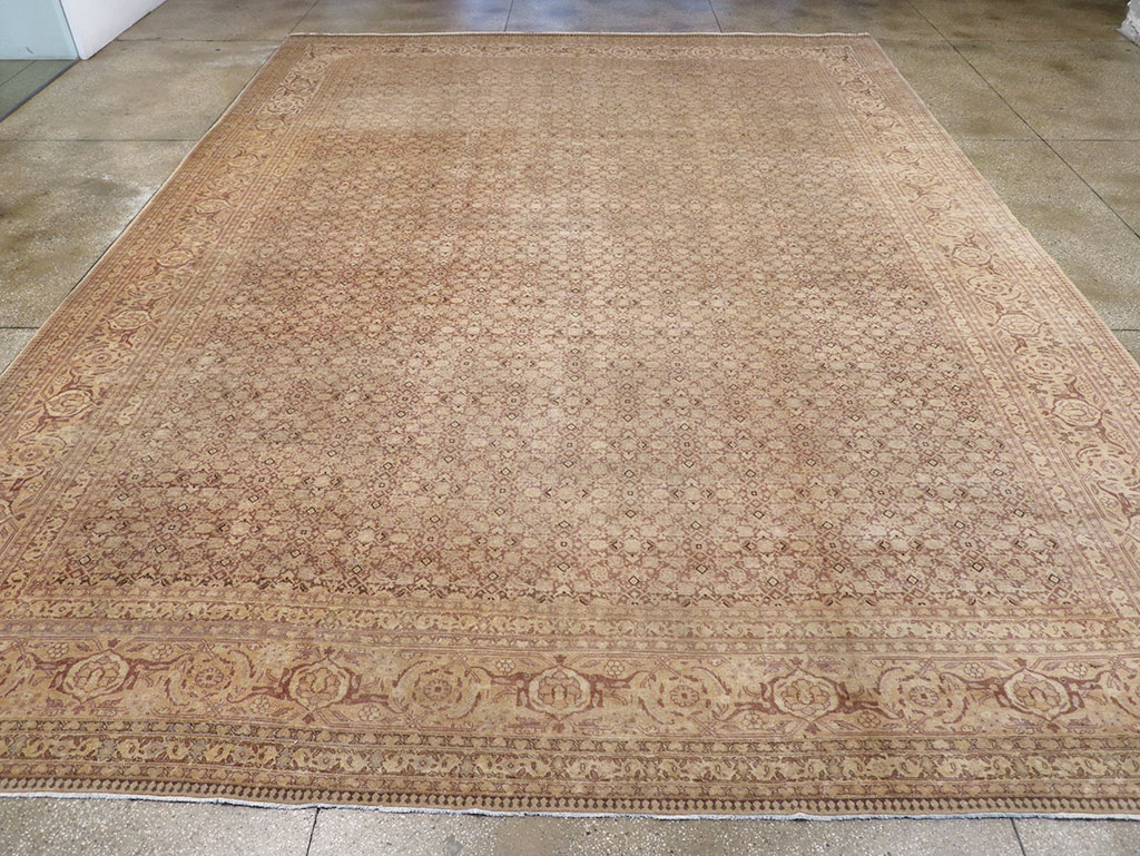 Vintage Persian Tabriz Carpet, No.18853 - Gss