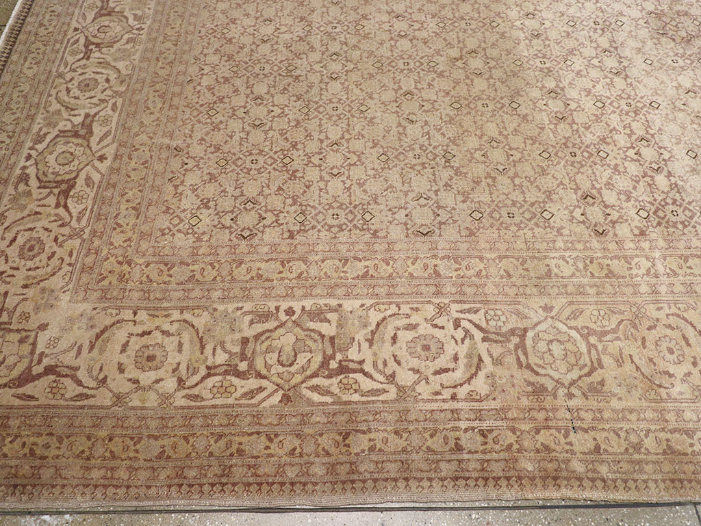Vintage Persian Tabriz Carpet, No.18853 - Gss