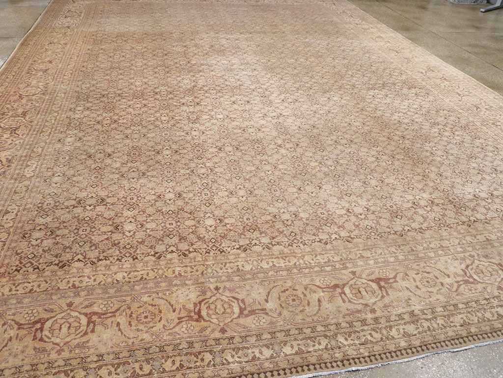Vintage Persian Tabriz Carpet, No.18853 - Gss