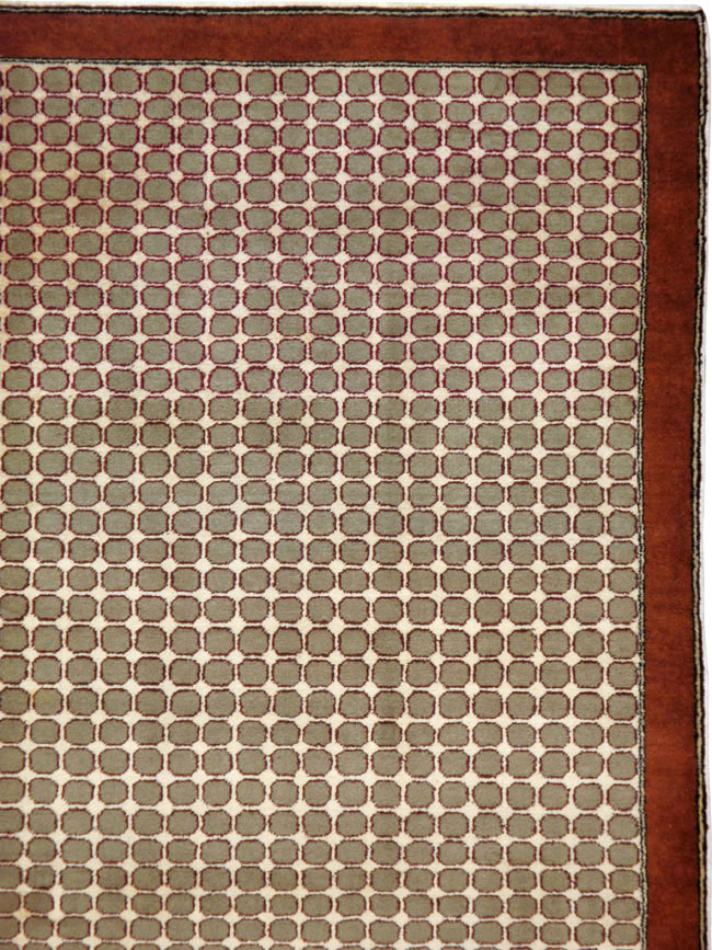 Vintage Anatolian Deco Carpet, No.18855 - Gss