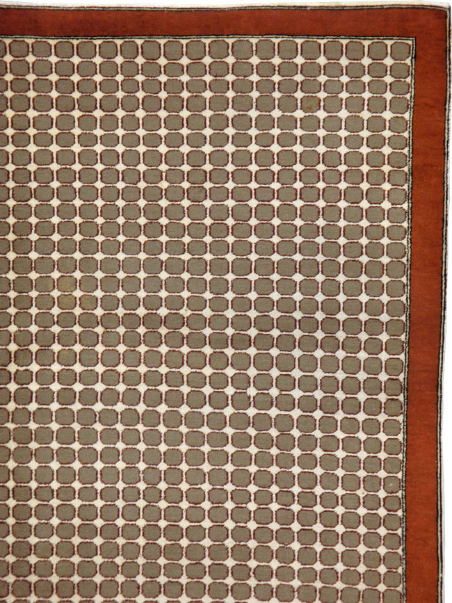 Vintage Anatolian Deco Carpet, No.18855 - Gss