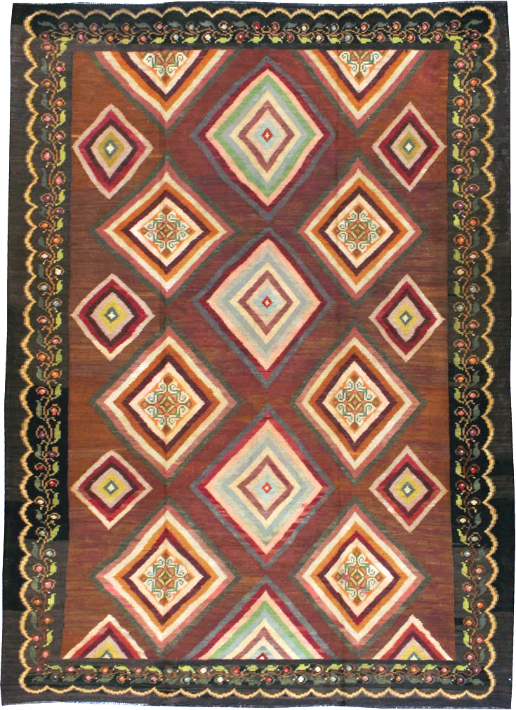Vintage Turkish Flat-weave Kilim, No.18876 - Gss