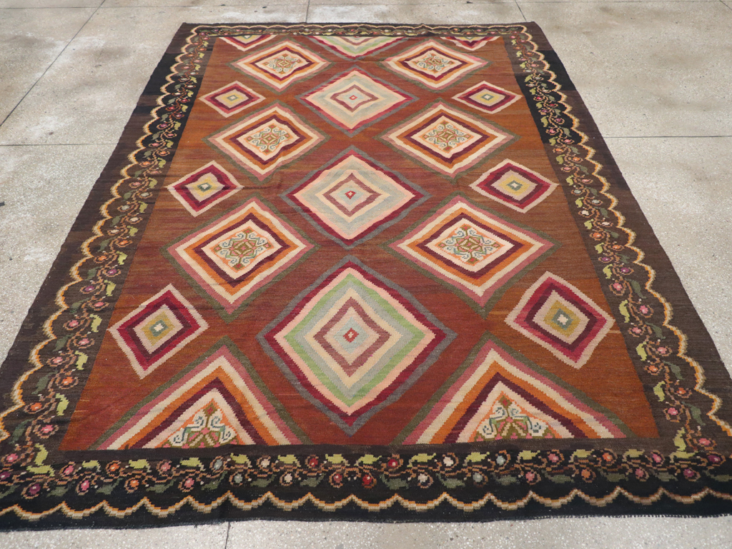 Vintage Turkish Flat-weave Kilim, No.18876 - Gss