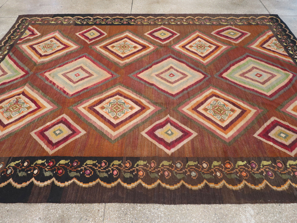 Vintage Turkish Flat-weave Kilim, No.18876 - Gss