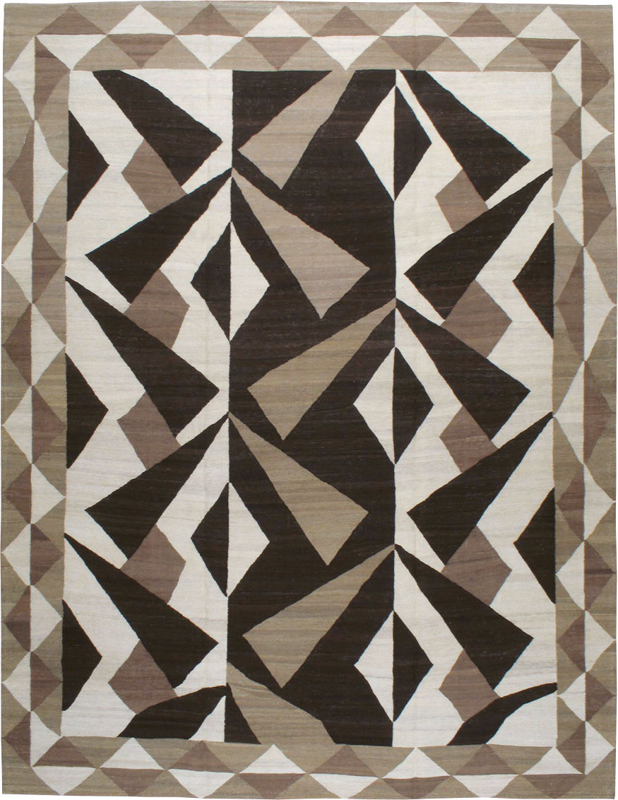 Vintage Persian Modernist Kilim, No.18890 - Gss