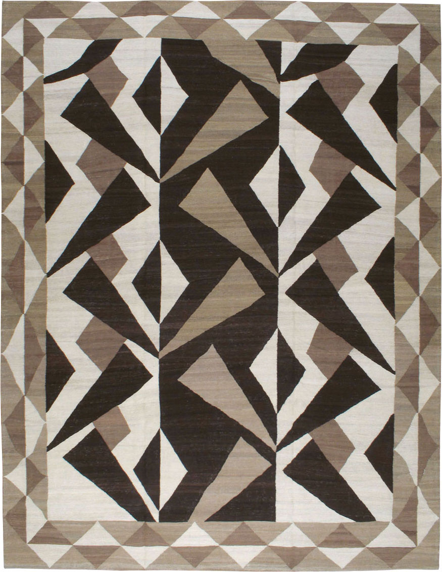 Vintage Persian Modernist Kilim, No.18890 - Gss