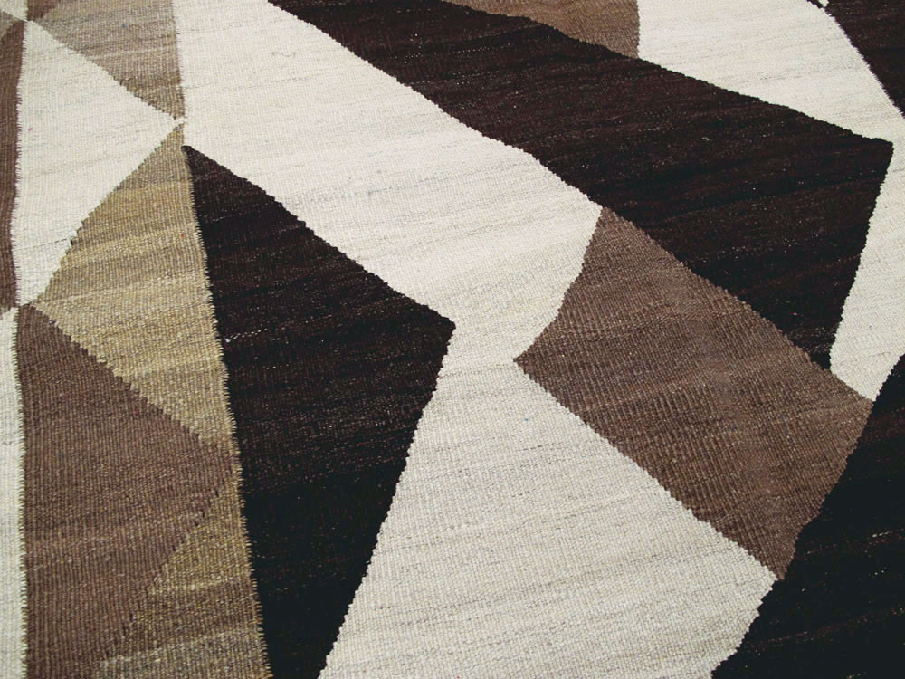 Vintage Persian Modernist Kilim, No.18890 - Gss