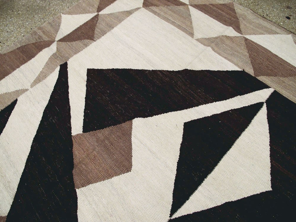 Vintage Persian Modernist Kilim, No.18890 - Gss