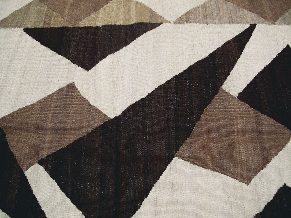 Vintage Persian Modernist Kilim, No.18890 - Gss