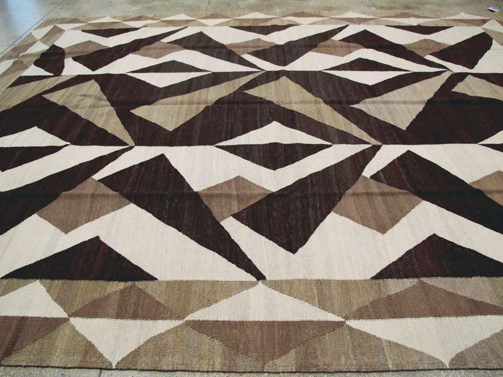 Vintage Persian Modernist Kilim, No.18890 - Gss