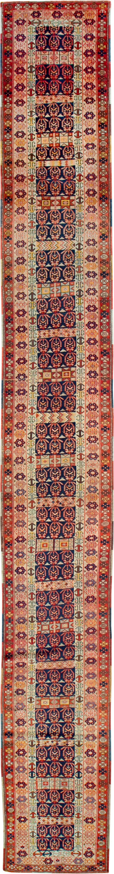 Antique Persian Northwest Long Runner, No.18912 - Gss