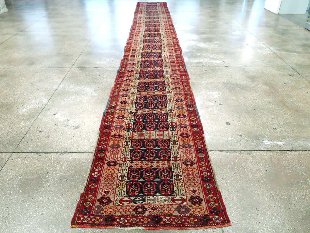 Antique Persian Northwest Long Runner, No.18912 - Gss