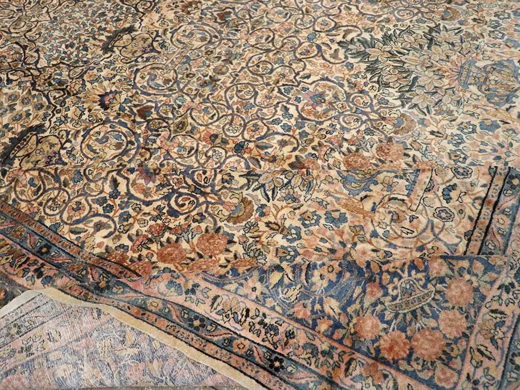 Vintage Persian Lavar Kerman Oversize Carpet, No.18917 - Gss