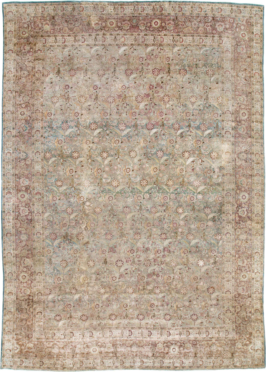Antique Persian Mashad Carpet, No.18952 - Gss