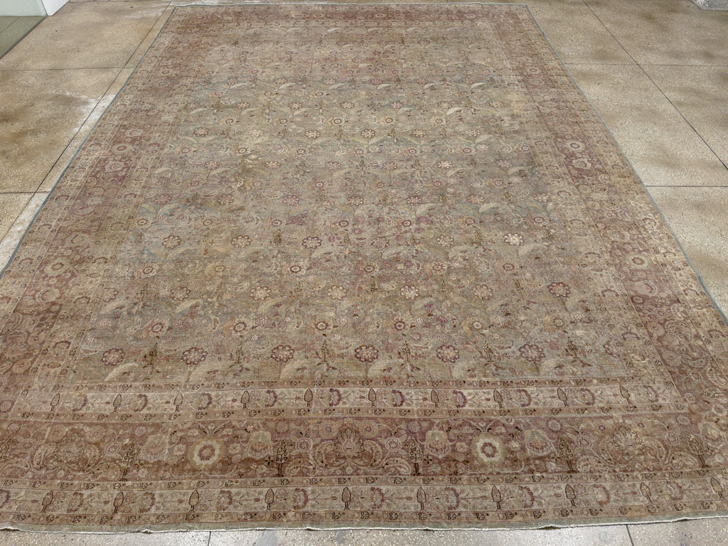 Antique Persian Mashad Carpet, No.18952 - Gss