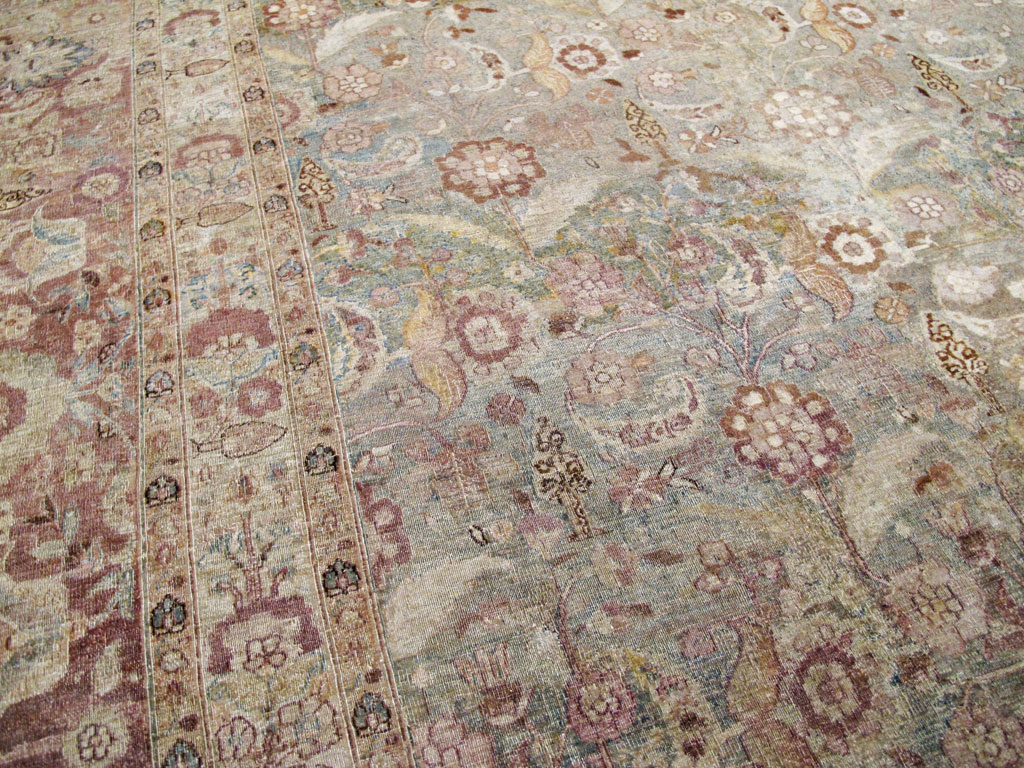 Antique Persian Mashad Carpet, No.18952 - Gss
