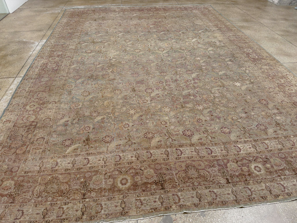Antique Persian Mashad Carpet, No.18952 - Gss
