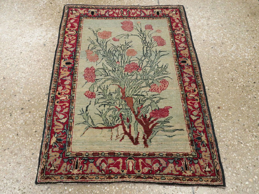 Antique Persian Mashad Rug, No.18964 - Gss