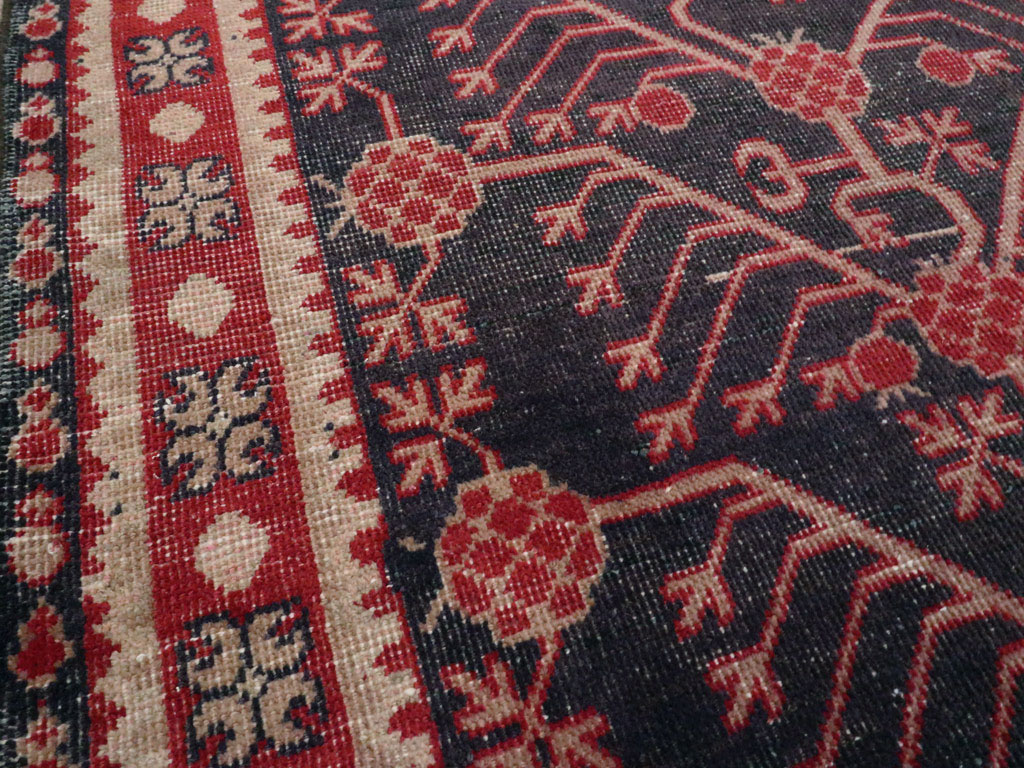 Antique East Turkestan Khotan Carpet, No.18980 - Gss