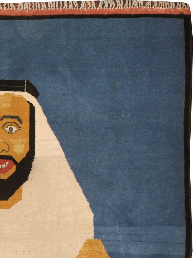 Vintage Afghan Turkoman Pictorial Rug, No.19003 - Gss