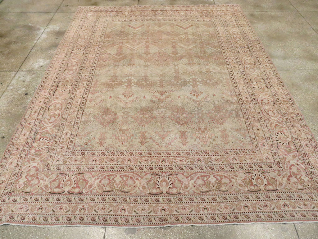 Antique Persian Dorokhsh Carpet, No.19025 - Gss