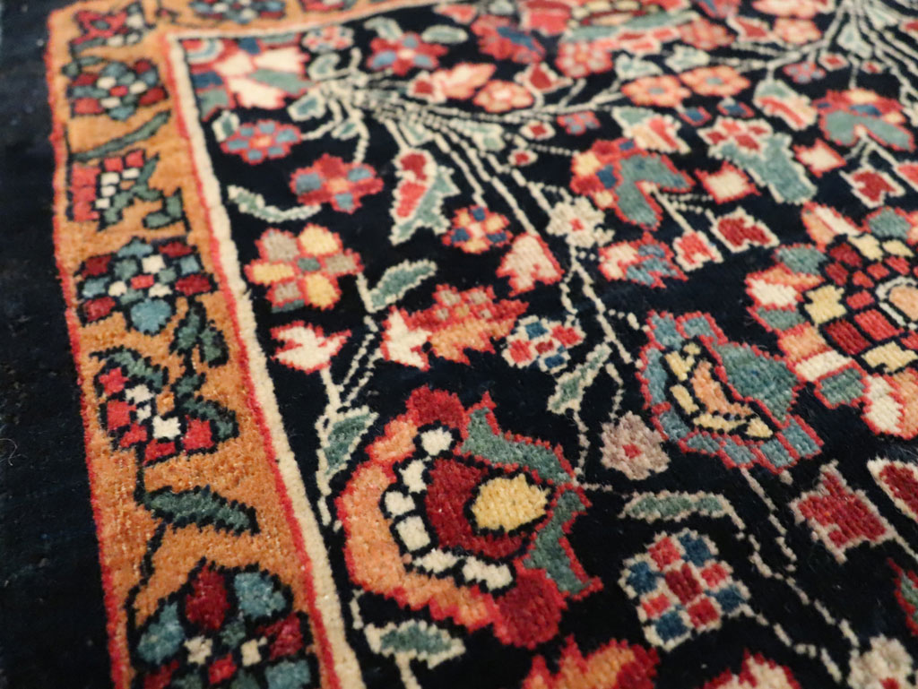 Antique Persian Sarouk Fereghan Square Throw Rug (Pair: 1 of 2), No.19031 - Gss