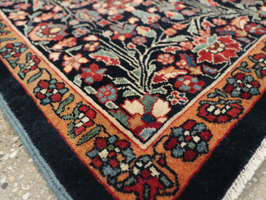 Antique Persian Sarouk Fereghan Square Throw Rug (Pair: 1 of 2), No.19031 - Gss