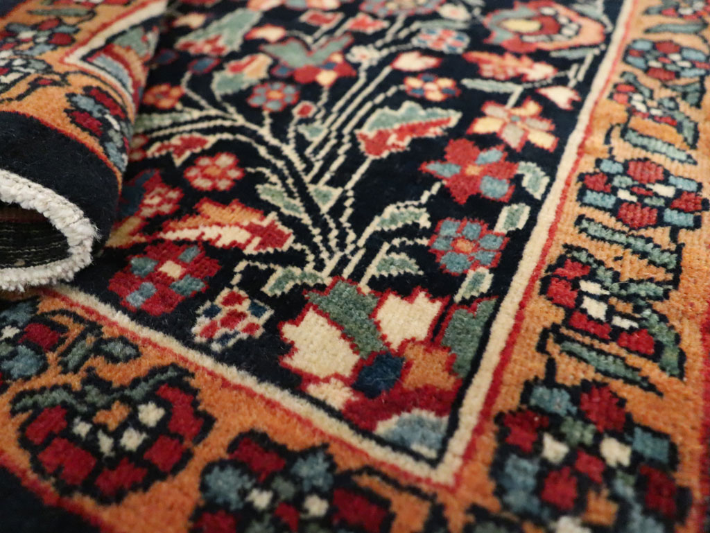 Antique Persian Sarouk Fereghan Square Throw Rug (Pair: 1 of 2), No.19031 - Gss