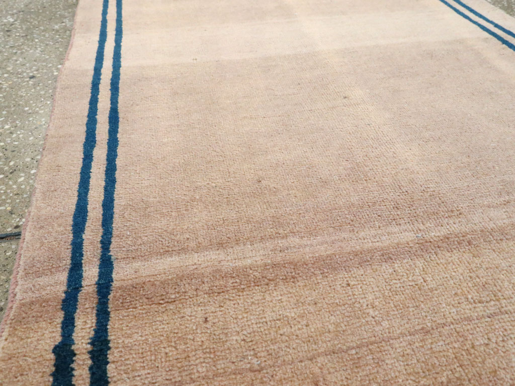 Vintage Persian Mashad Minimalist Runner, No.19038 - Gss