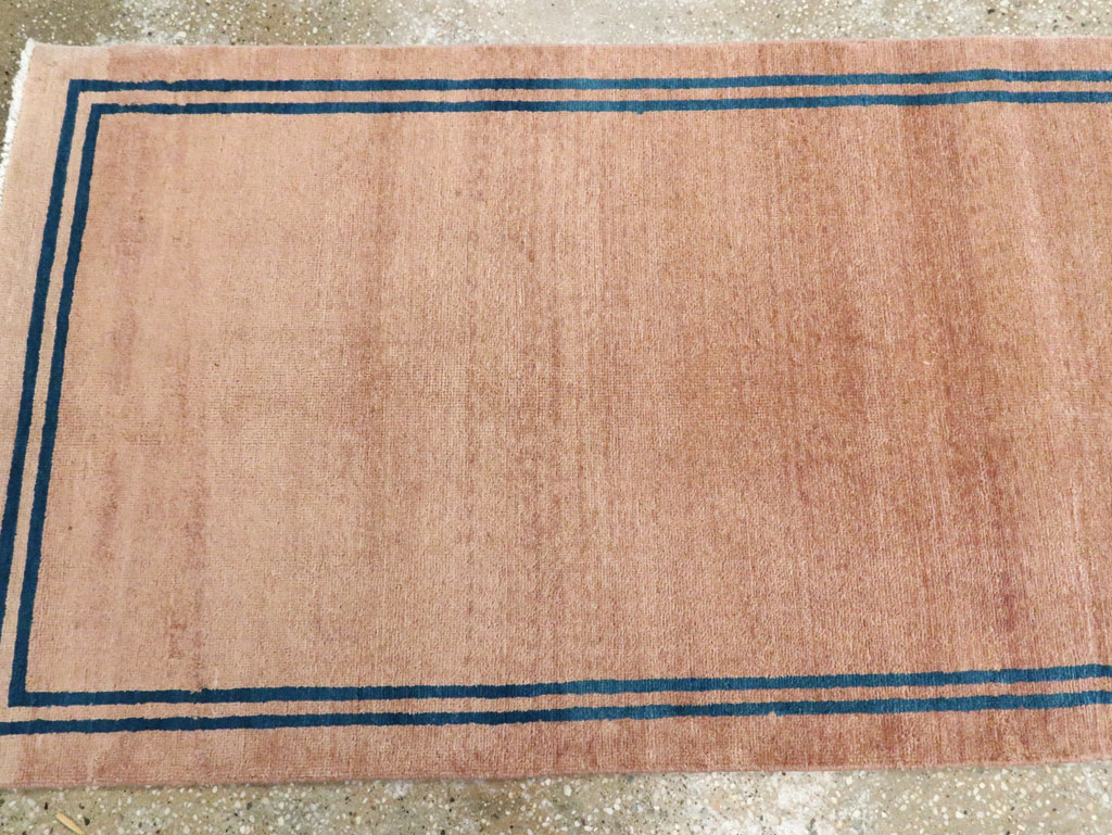 Vintage Persian Mashad Minimalist Runner, No.19038 - Gss