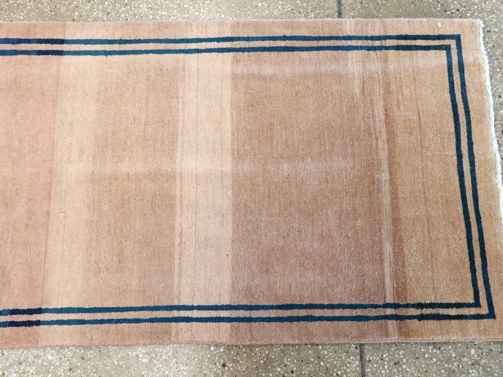 Vintage Persian Mashad Minimalist Runner, No.19038 - Gss